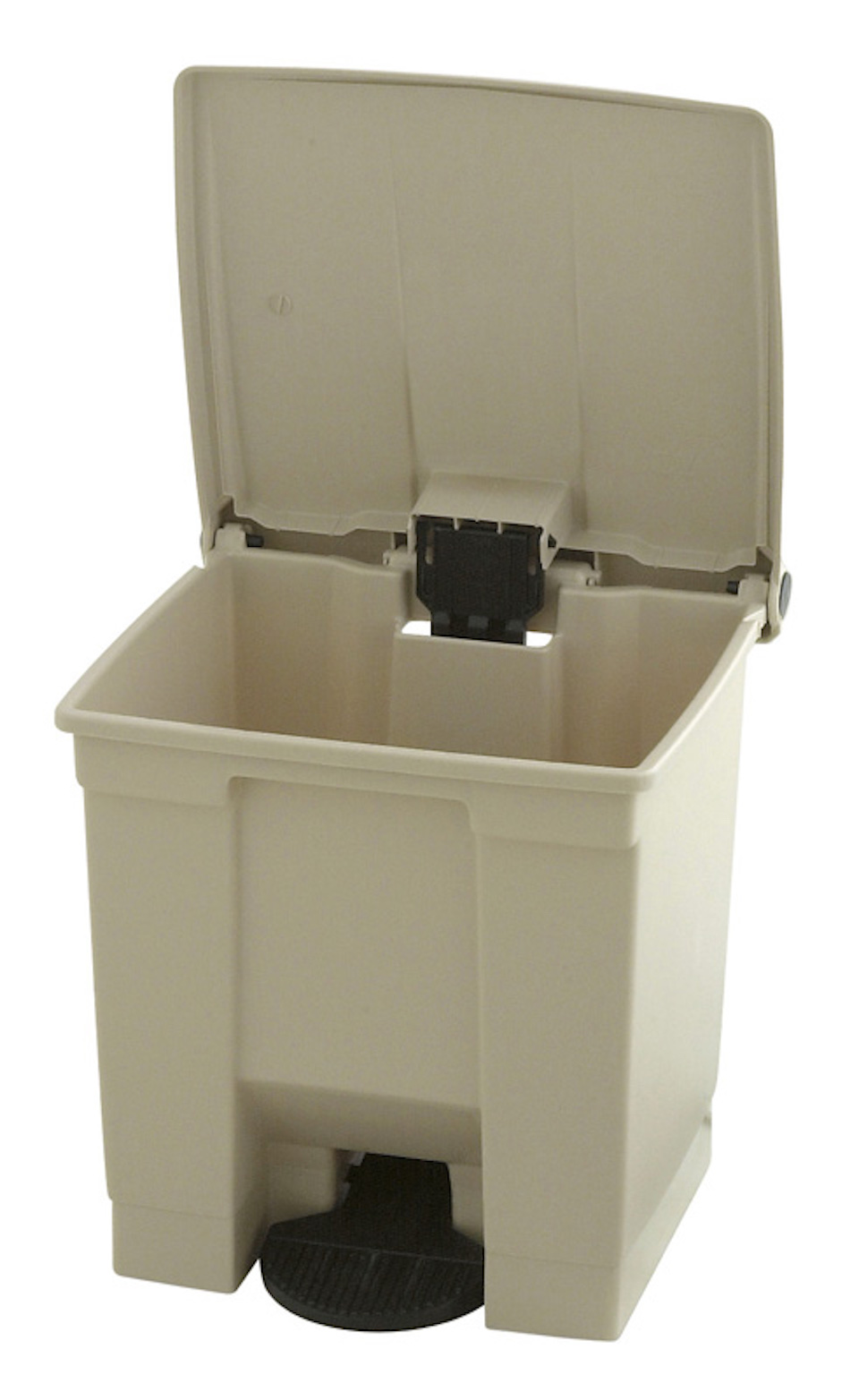 Rubbermaid Robuster Pedaleimer | 30 Liter, HxBxT 43,5x40x41,3cm | Aus HACCP konformen Polyethylen | Beige