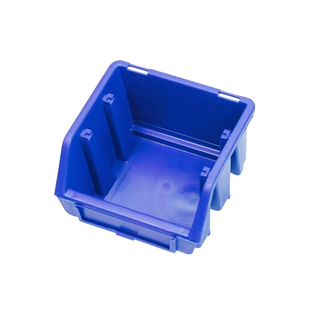 SuperSparSet 20x Sichtlagerbox 1 | HxBxT 7,5x11,6x11,2cm | Polypropylen | Blau