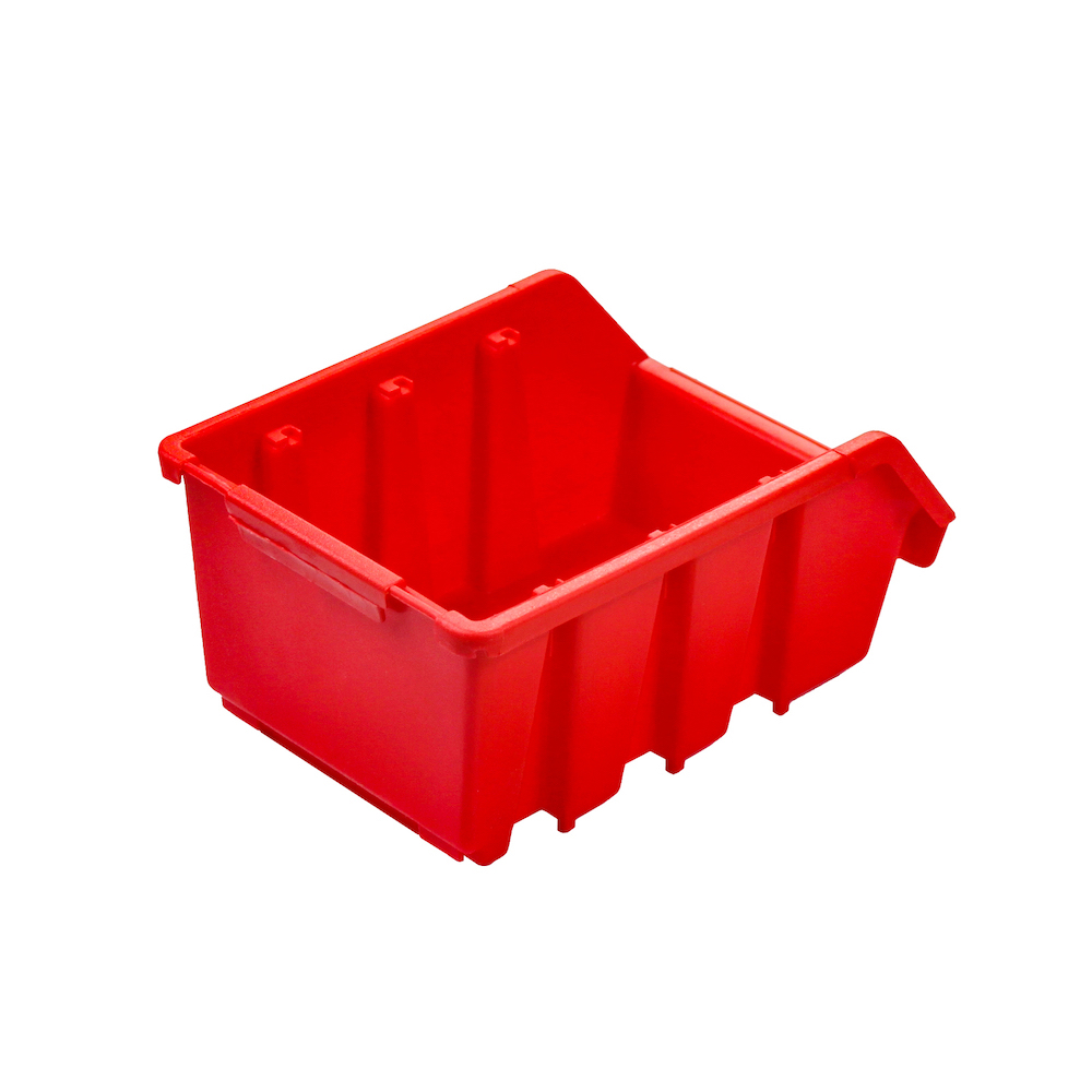 Sichtlagerbox 2 | HxBxT 7,5x11,6x16,1cm | Polypropylen | Rot