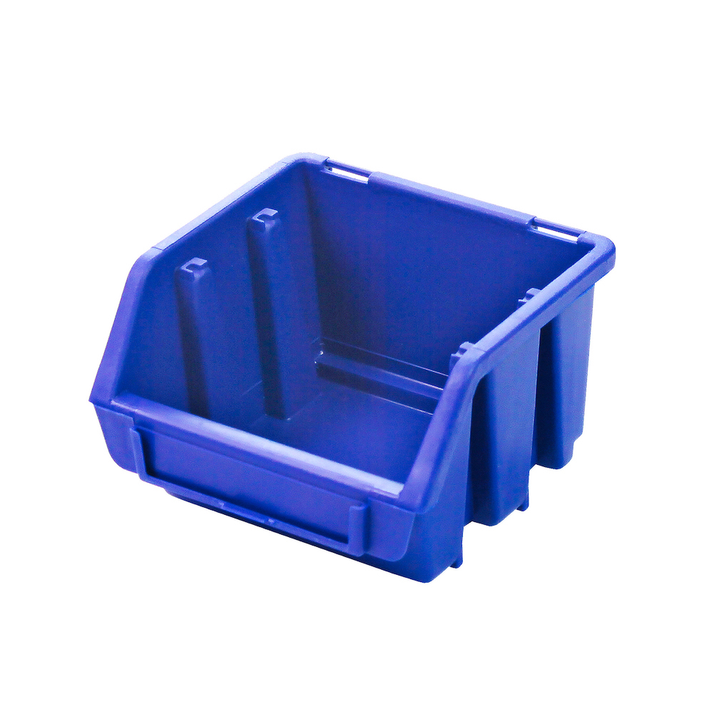Sichtlagerbox 1 | HxBxT 7,5x11,6x11,2cm | Polypropylen | Blau