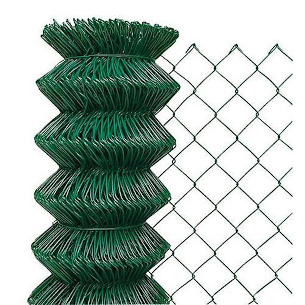 PROREGAL Gartenzaun PVC beschichtet 160/60/2.20mm, Länge 25m kompakt, grün, Zaun, RAL 6005