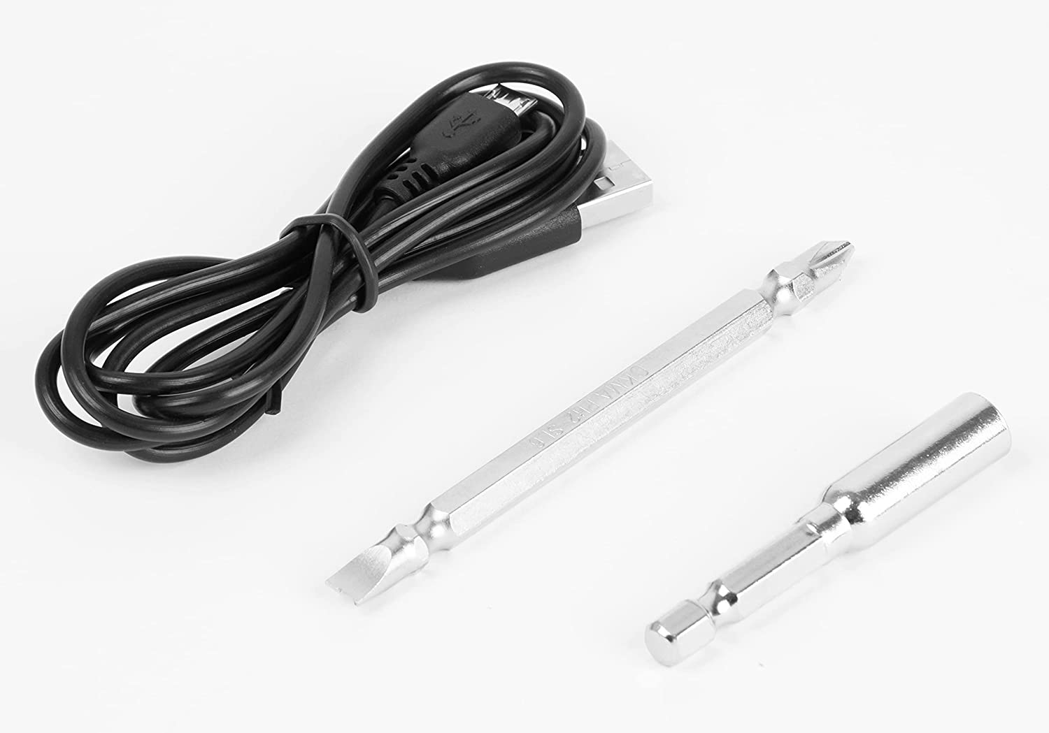 Elektrischer Schraubendreher Set Magnetisch | USB-Kabel, LED, 12 bits, 2Nm, 280rpm | Mini Akkuschrauber inkl. 12-Bit-Set | Akku Schraubendreher Akkuschrauber Wiederaufladbar