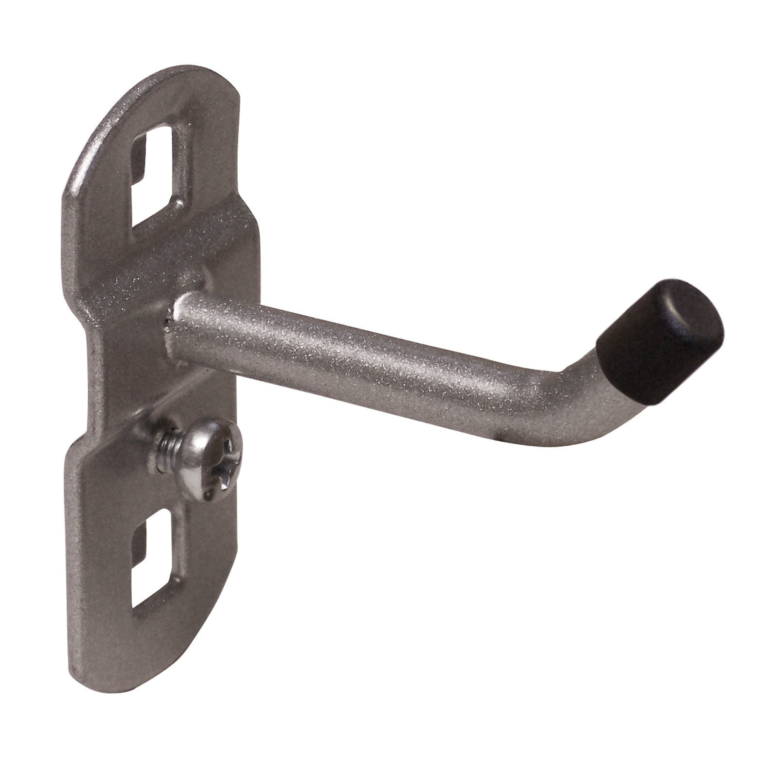 Werkzeughalter mit schrägem Hakenende für Lochplatte | 75cm | Weissaluminium