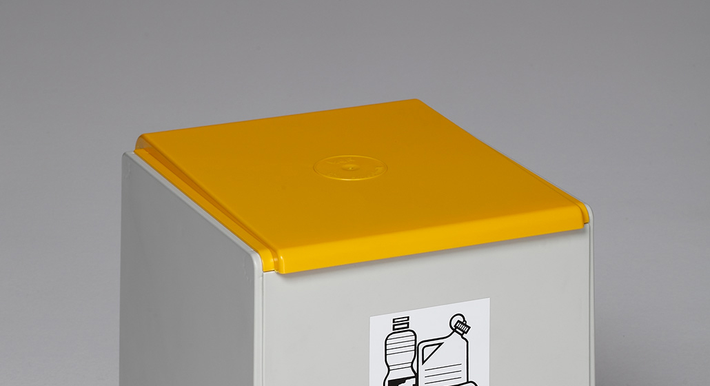 Deckel für Abfall- und Wertstoffsammelsystem 60 Liter | Kunststoff | Gelb