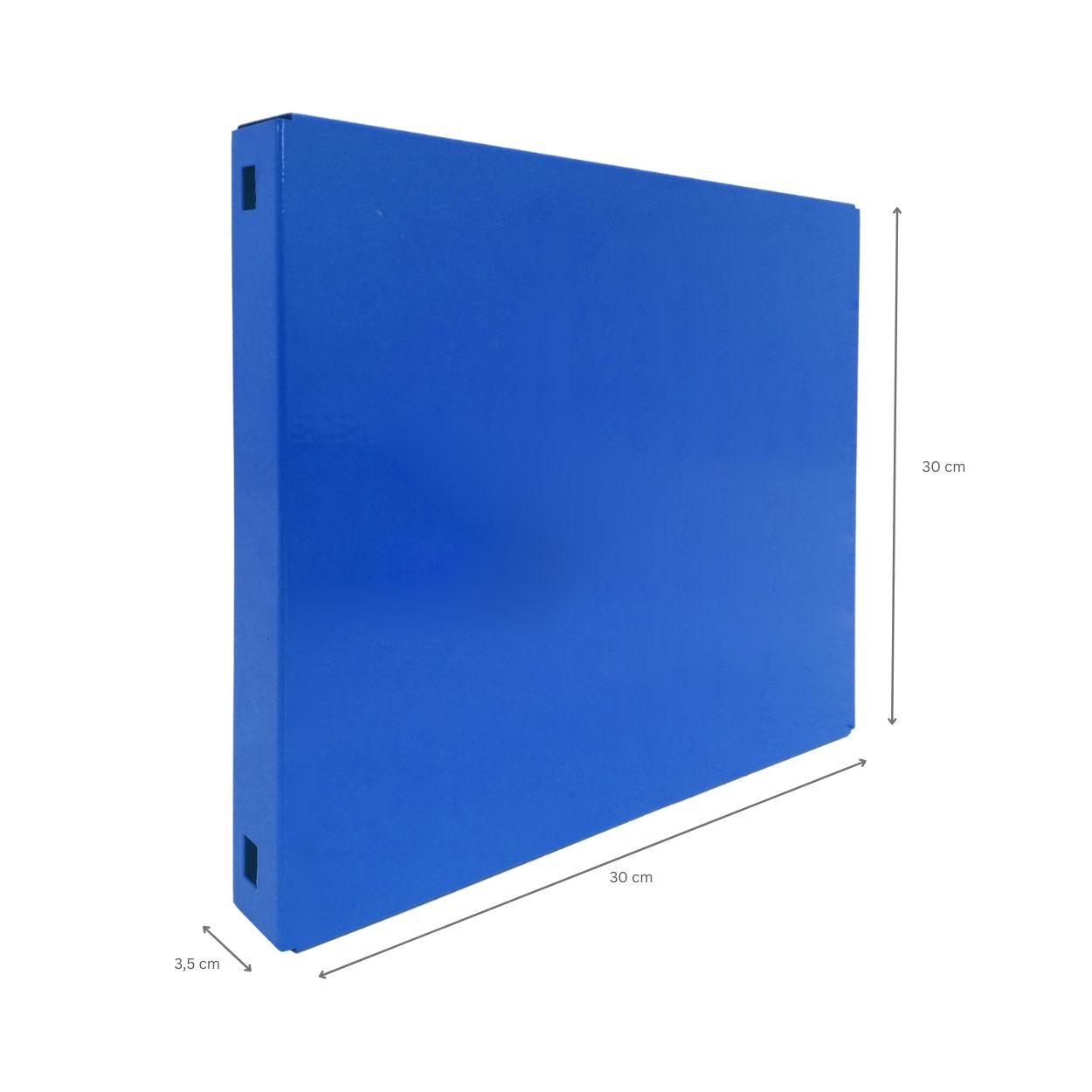 Doppelpack 2x Memoboard aus Stahl geschlossen | HxBxT 30x30x3,5cm | Blau | Wandtafel Trägersystem