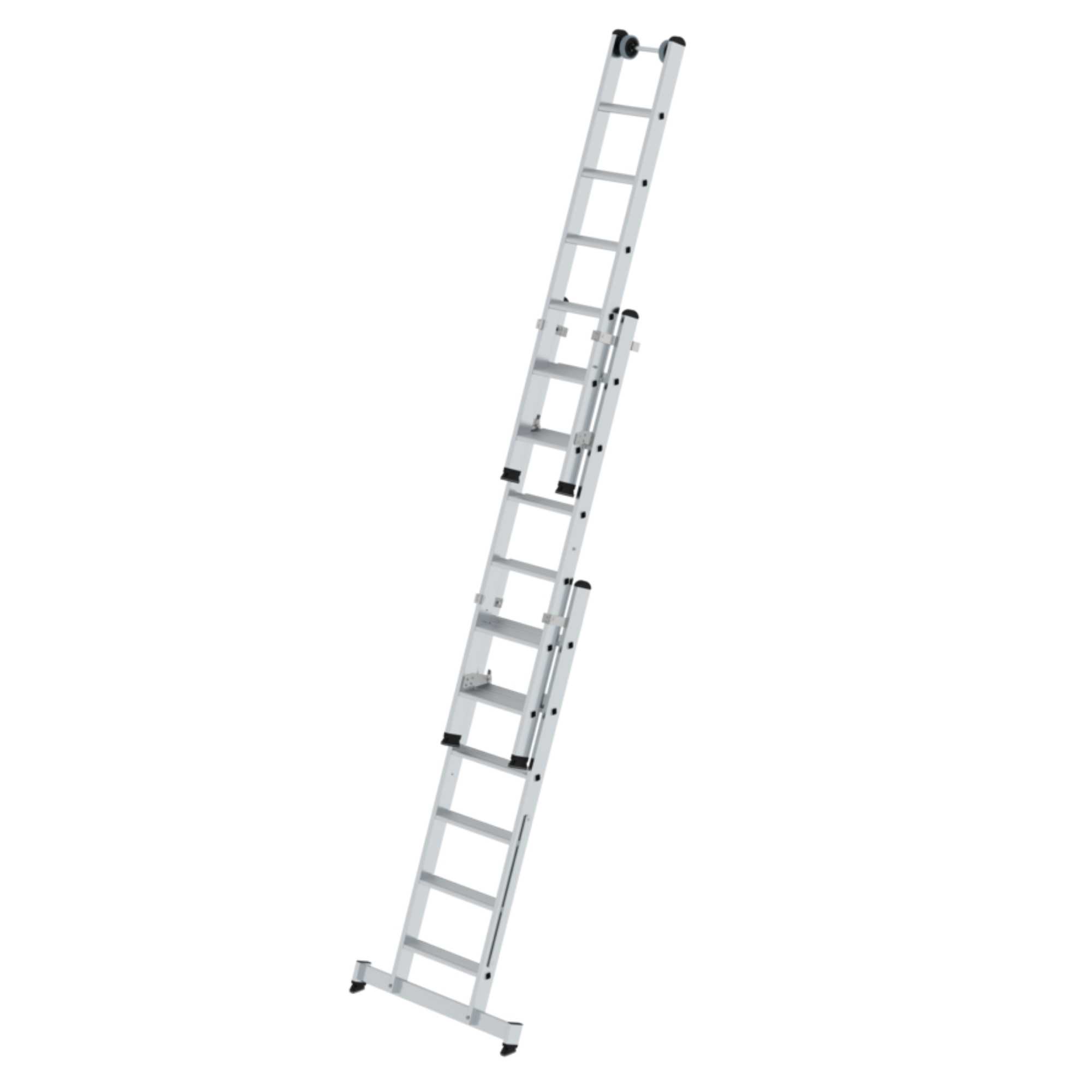 Stufen-Mehrzweckleiter 3-teilig mit nivello®-Traverse 3x6 Stufen