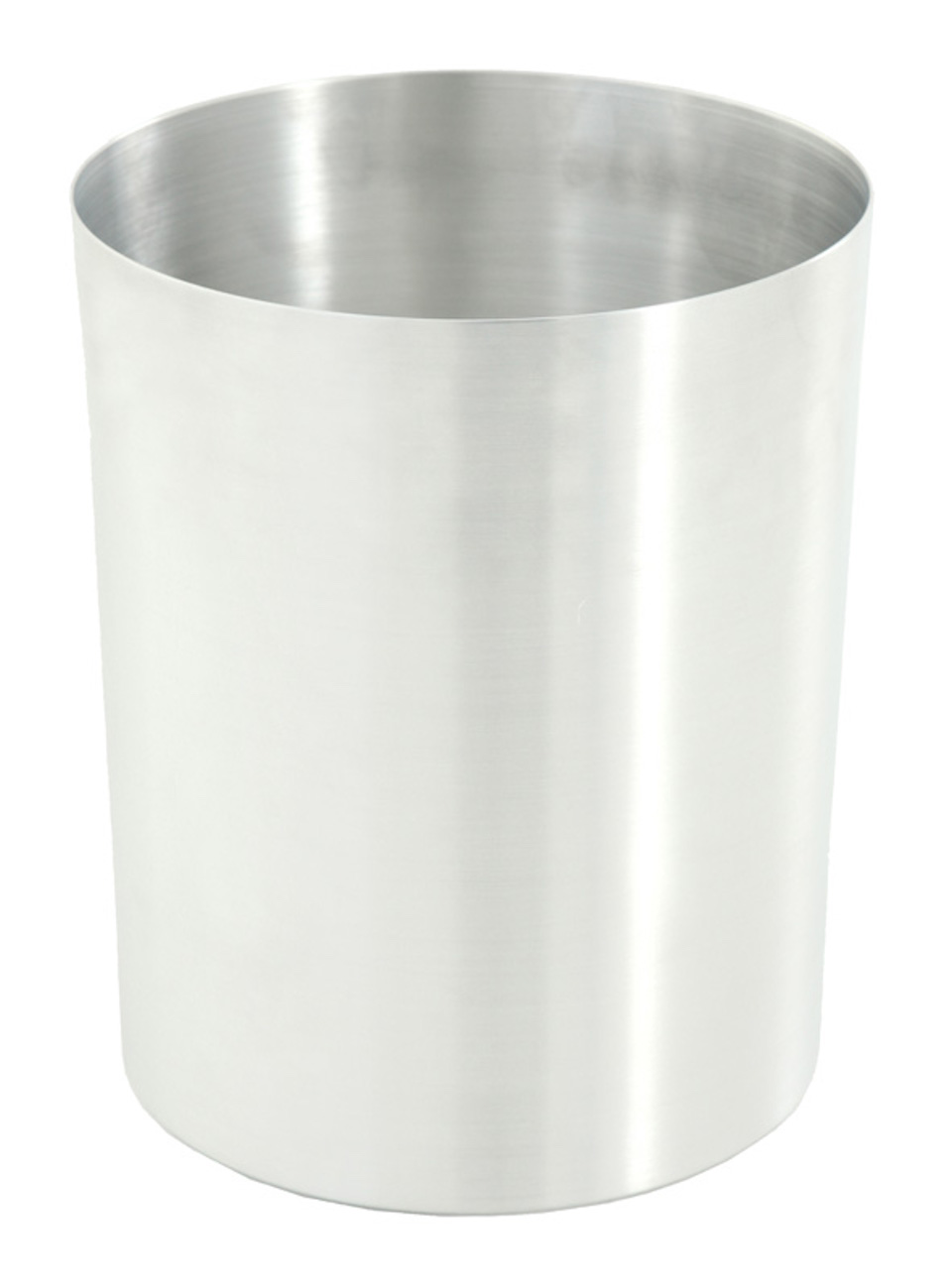 Feuerfester offener Papierkorb & Abfallsammler aus Aluminium | 13 Liter, HxØ 29,5x23,5cm | Silber