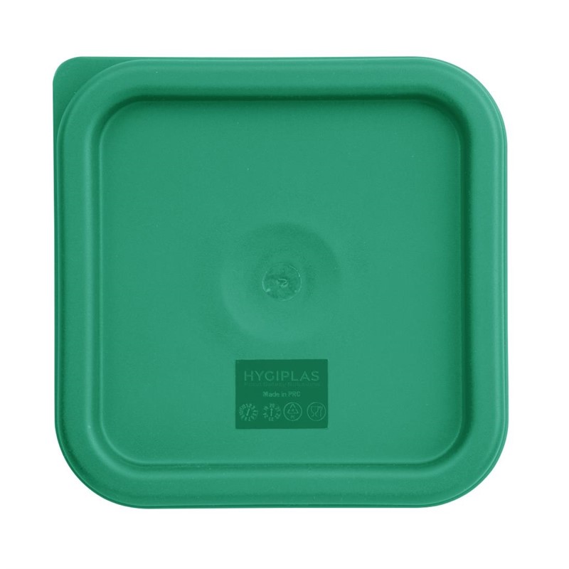 Hygiplas Deckel quadratisch für Vorratsbehälter 1,5 und 3,5L grün
