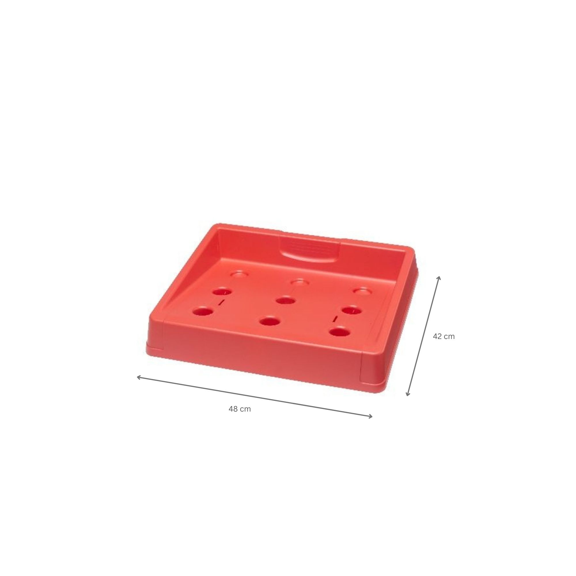 Getränkekistenständer Plattensee | HxBxT 7,5x48x42cm | Rot