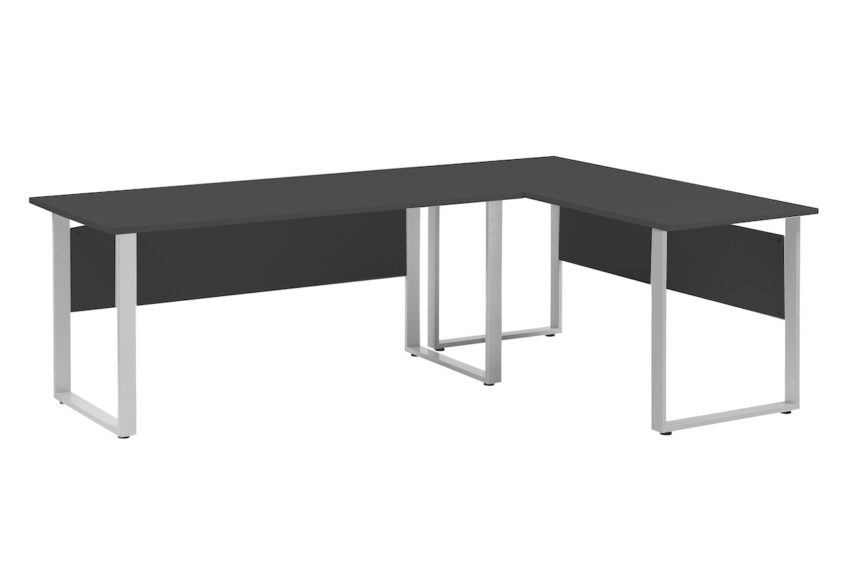 Möbelpartner Set aus 2 x Schreibtisch Hippo | Athrazit