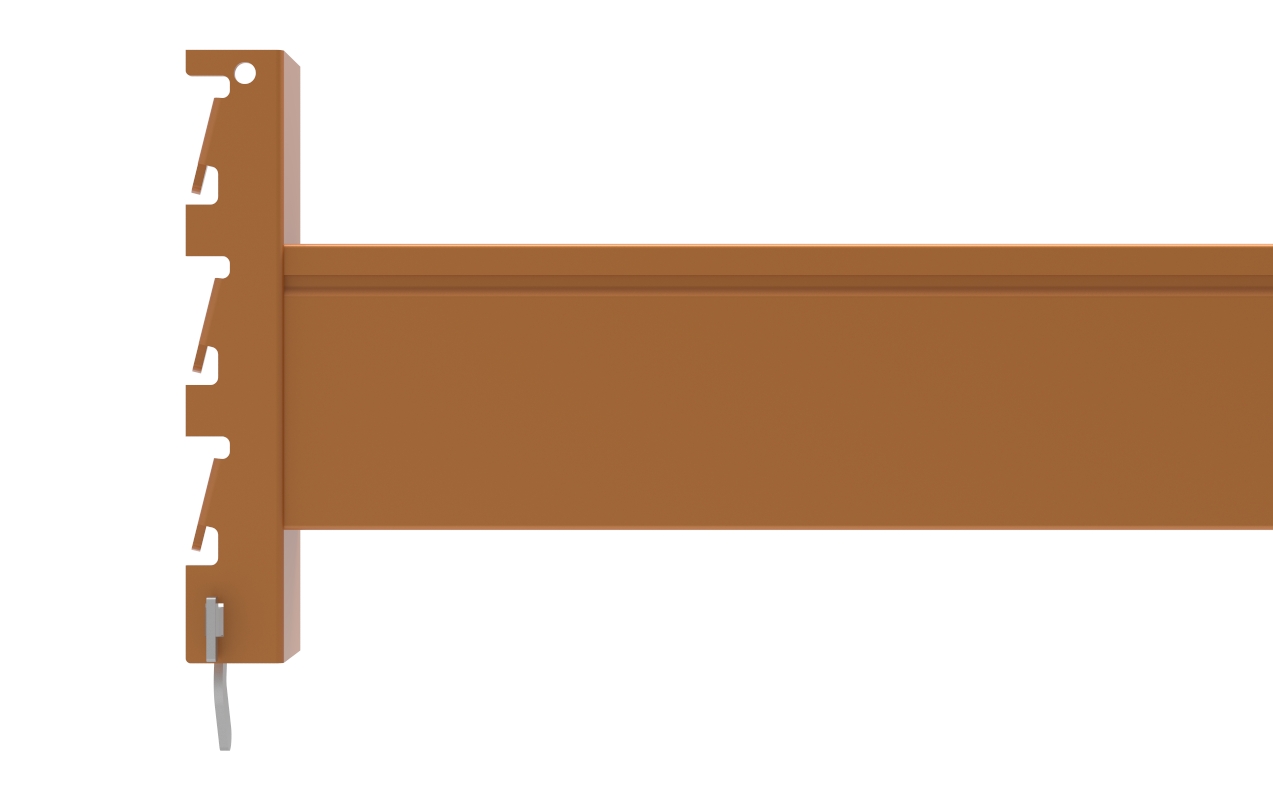 Auflageträger-Paar für SLP Palettenregal Schraub-Stecksystem T-Profil | HxBxT 11x270x5cm | Orange