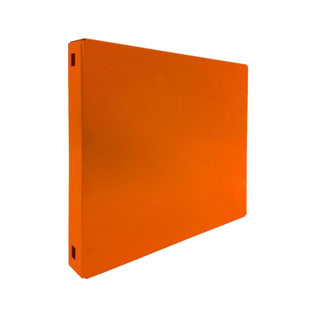 Doppelpack 2x Memoboard aus Stahl geschlossen | HxBxT 30x30x3,5cm | Orange | Wandtafel Trägersystem