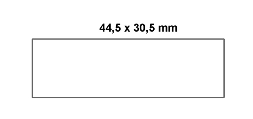 Papier-Etiketten für Regalkasten Classic | 15cm | Weiß