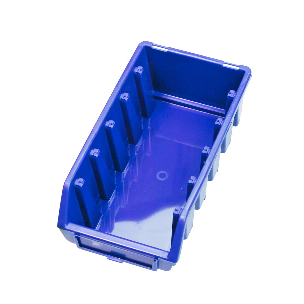 Sichtlagerbox 2L | HxBxT 7,5x11,6x21,2cm | Polypropylen | Blau