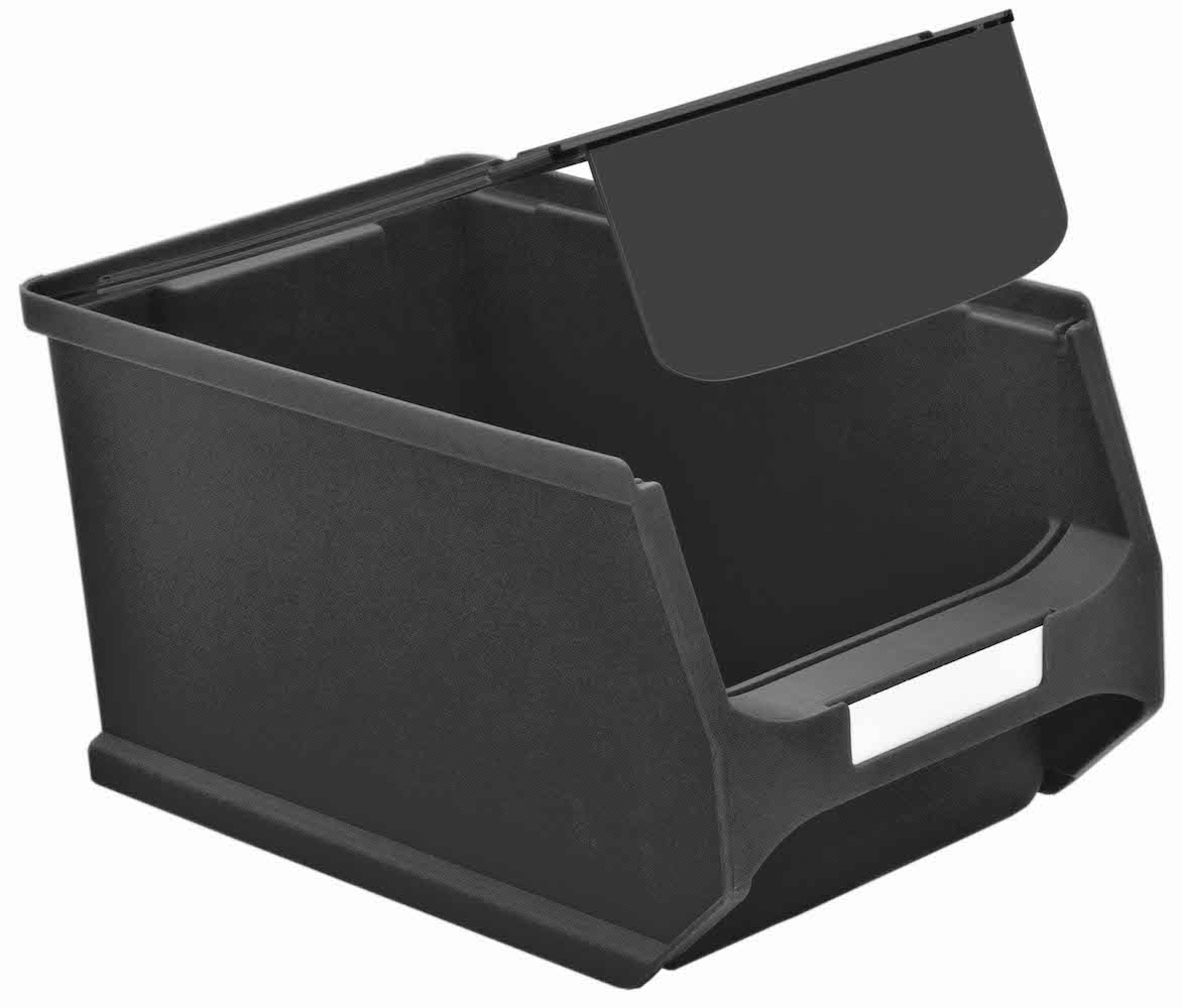 Staubdeckel 10x leitfähige Abdeckung für Sichtlagerbox 3.0 | HxBxT 0,25x14x20,8cm | ESD, Schmutzdeckel, Schutzdeckel, Sichtlagerbehälter, Sitchlagerkasten