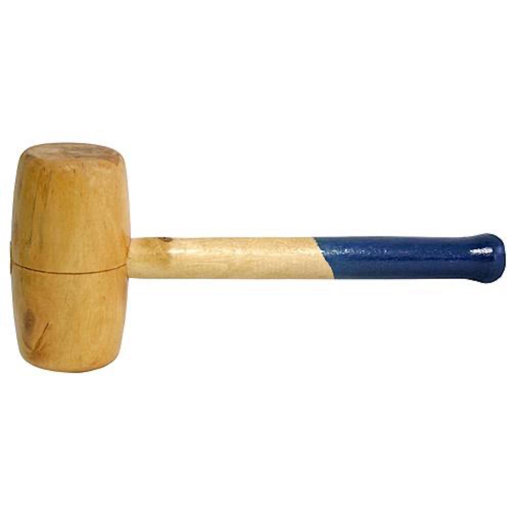 PROREGAL Holzhammer mit Gummigriff