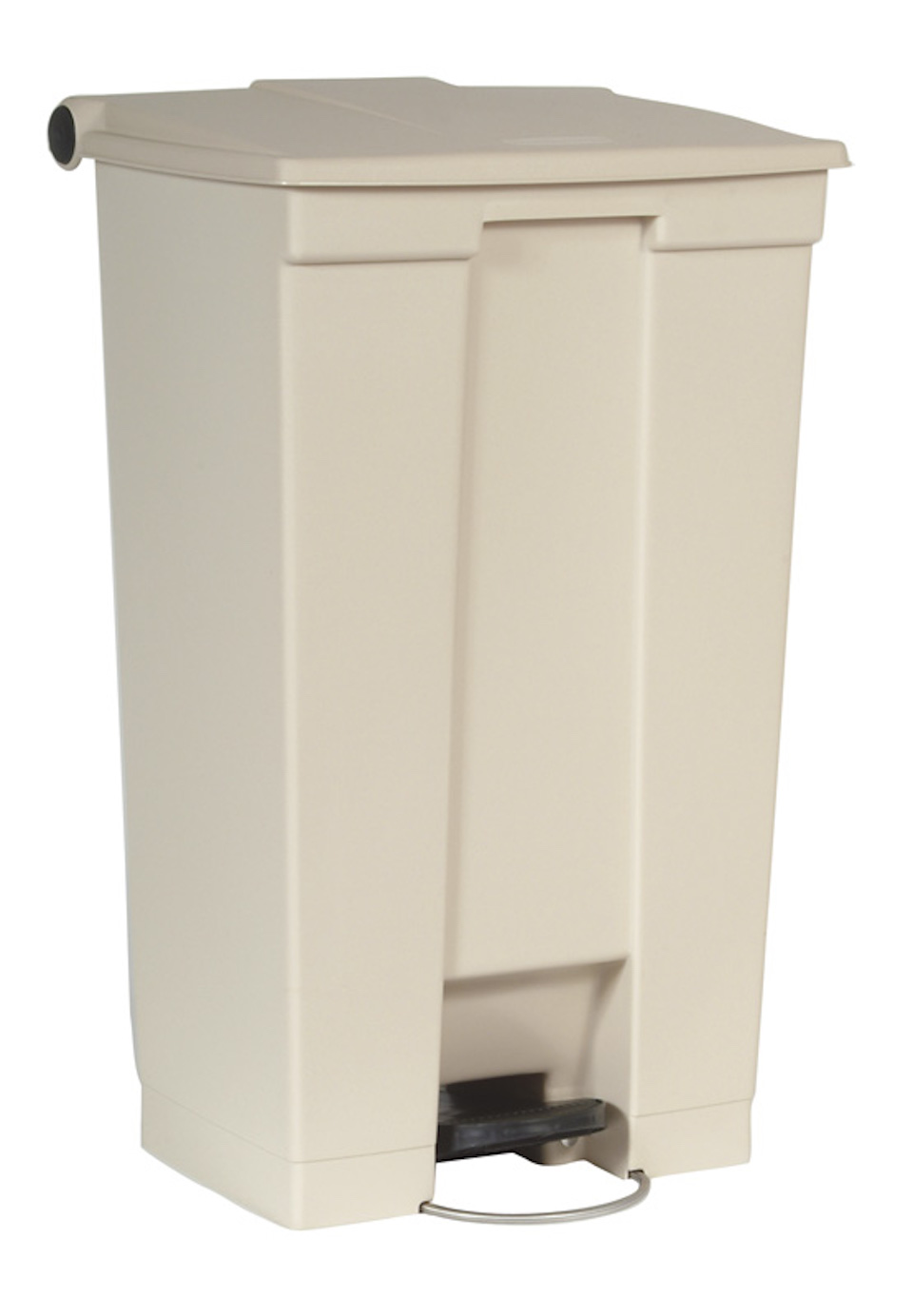 Rubbermaid Robuster Pedaleimer | 87 Liter, HxBxT 82,6x41x50,2cm | Aus HACCP konformen Polyethylen | Beige