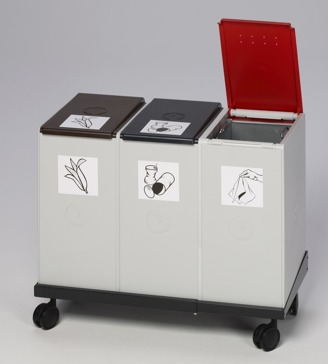 Deckel für Abfall- und Wertstoffsammelsystem 40 Liter | Kunststoff | Anthrazit
