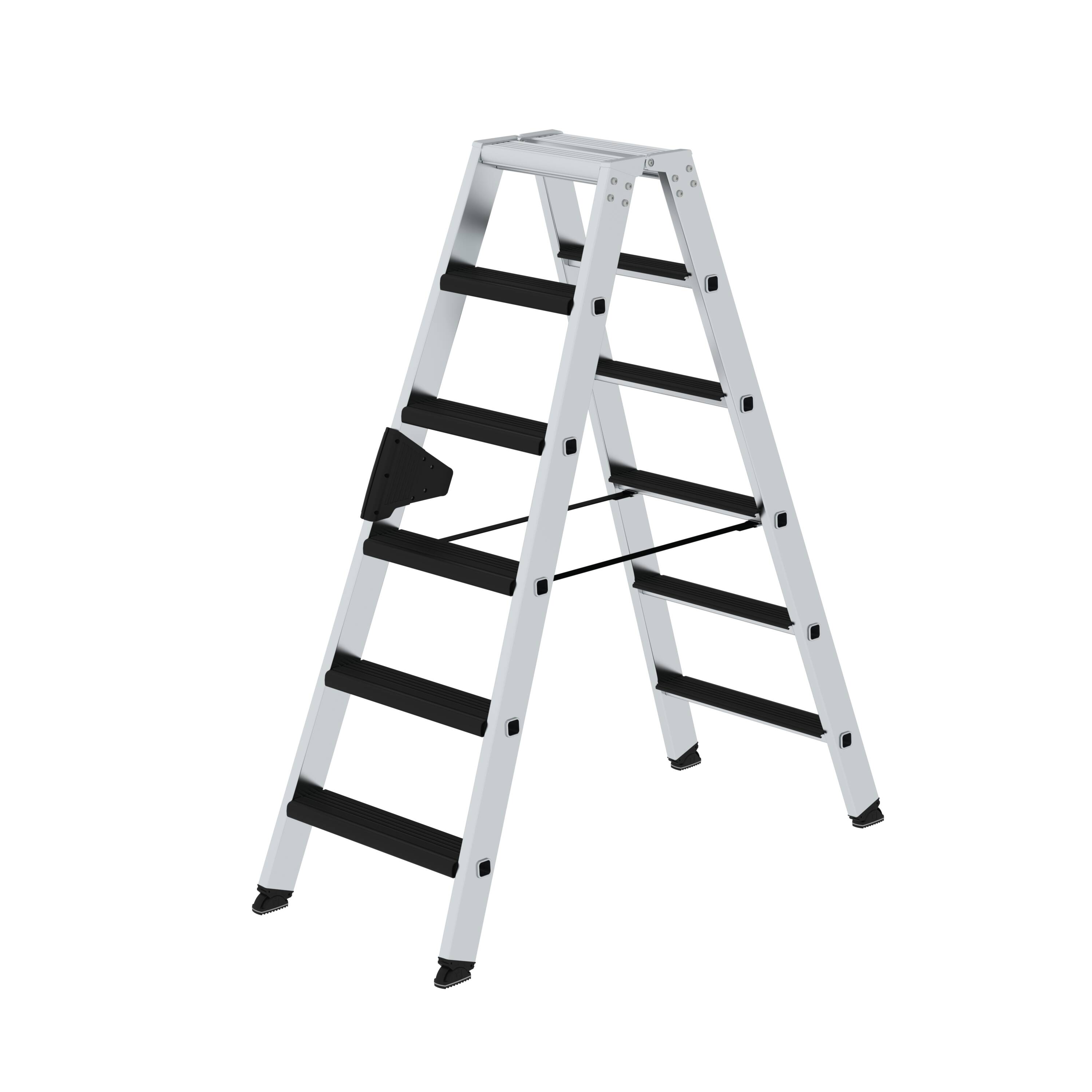 Stufen-Stehleiter beidseitig begehbar mit clip-step relax 2x6 Stufen