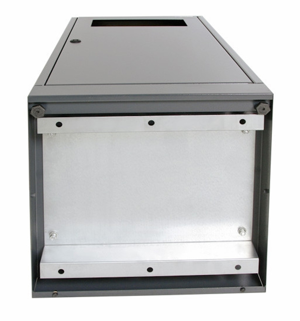 Abfallbehälter für Außenbereiche mit verzinktem Innenbehälter | 90 Liter, HxBxT 106x45x45cm | Brandschutzklasse A1 | Anthrazitgrau