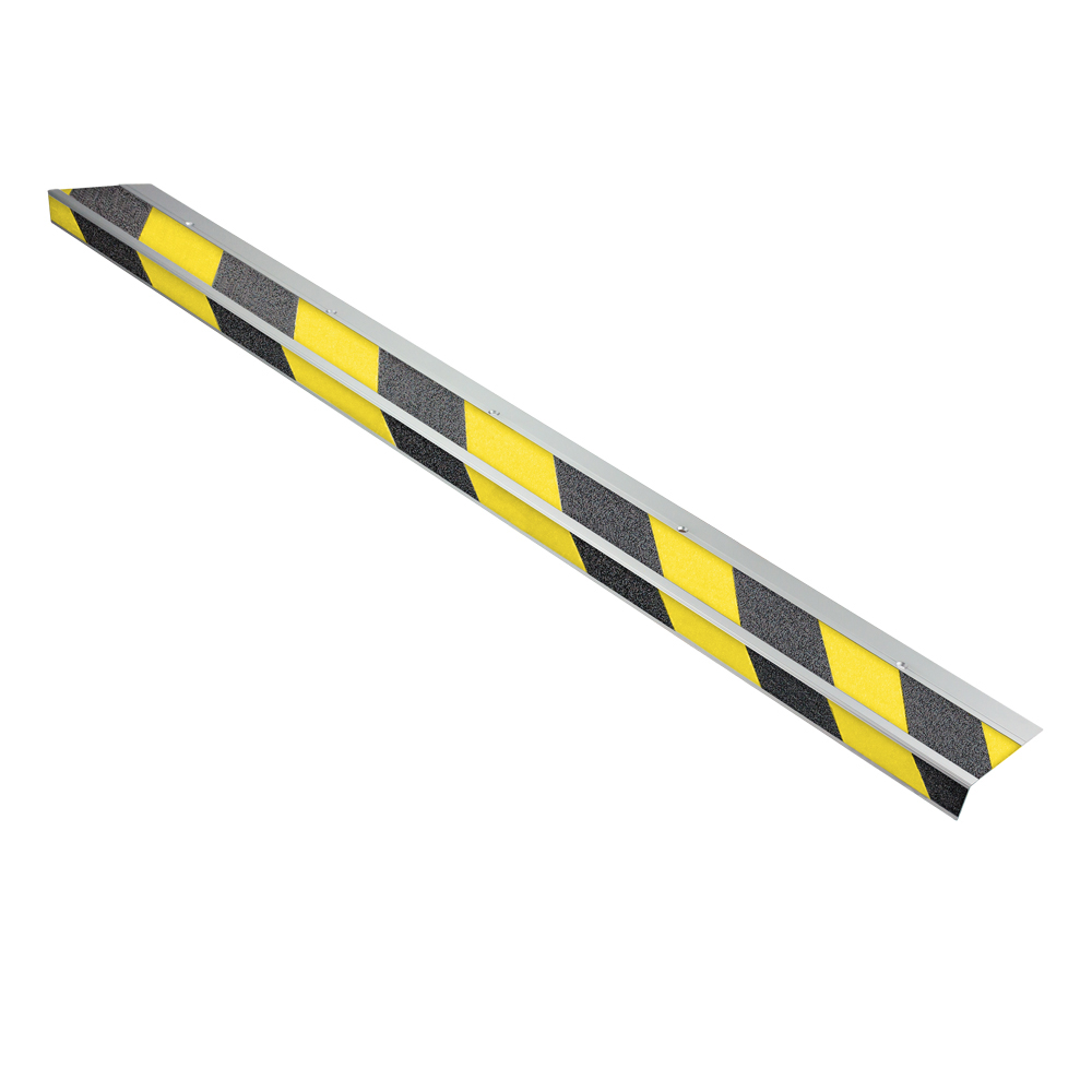 Antirutsch-Treppenkantenprofil | General Line | Rutschklasse R13 Medium | Trittfläche 90cm, HxBxT 3,3x60x9cm | Schwarz/Gelb