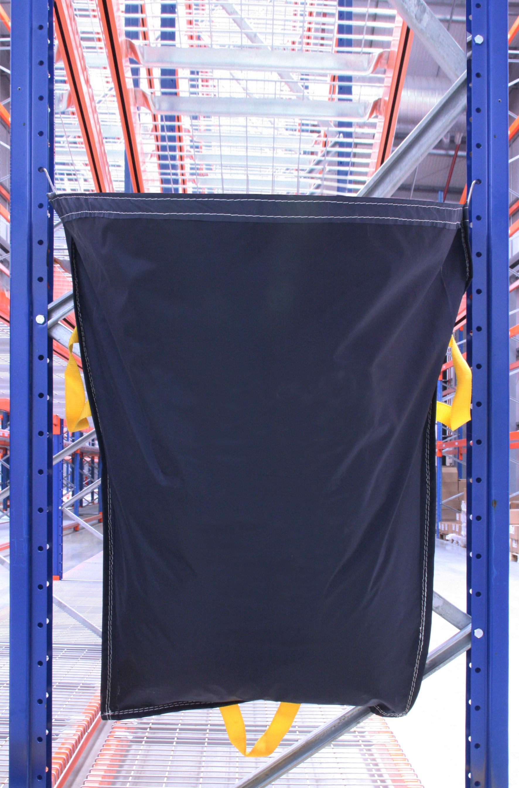 SuperSparSet 20x RACKSACK Müllsack zur effizienten Befestigung an Regal-Stirnseiten inkl. Griffe | Rahmenbreite 90-110cm | Neutral/Universal