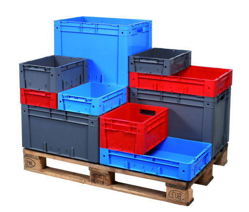 Eurobox Classic | Rot | HxBxT 32x40x60cm | Polypropylen | Eurobehälter, Transportbox, Transportbehälter, Stapelbehälter