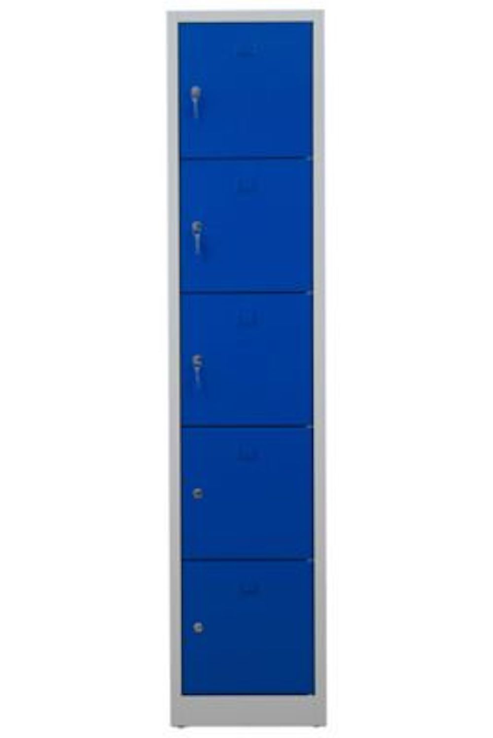 Schließfachschrank Falcon | Small | HxBxT 190x41x45 cm | Zylinderschloss | Grau-Blau