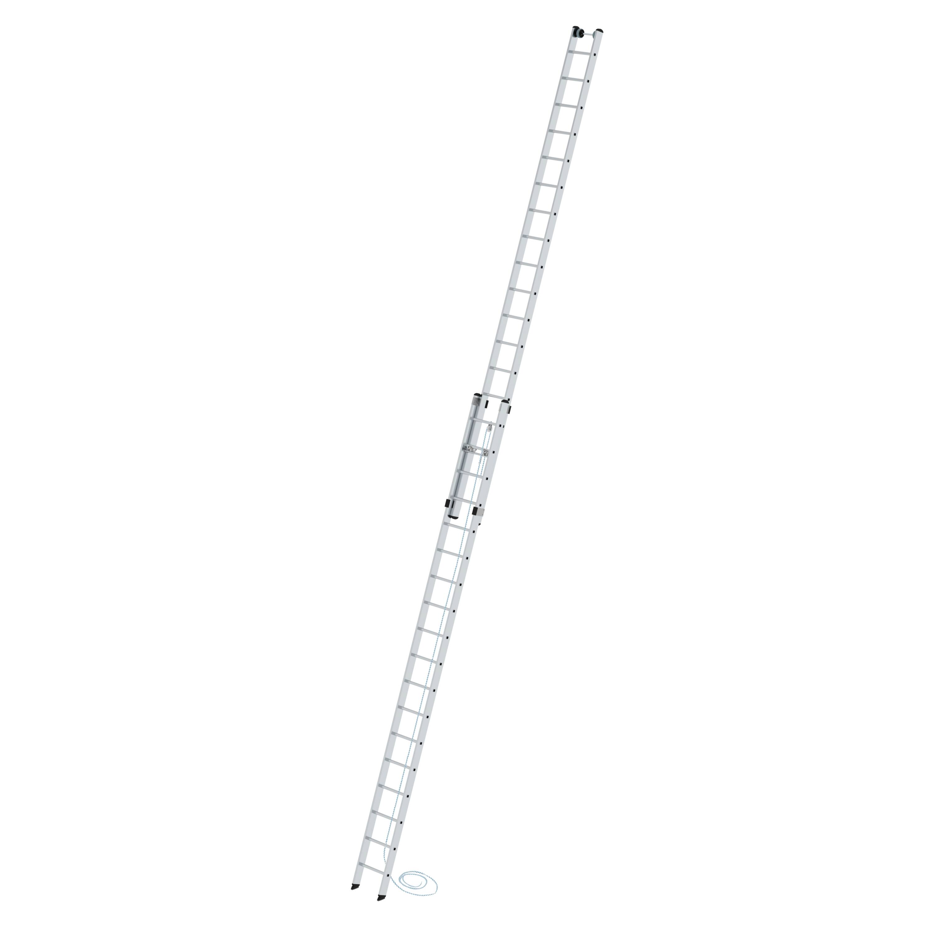 Sprossen-Seilzugleiter 2-teilig ohne Traverse 2x18 Sprossen