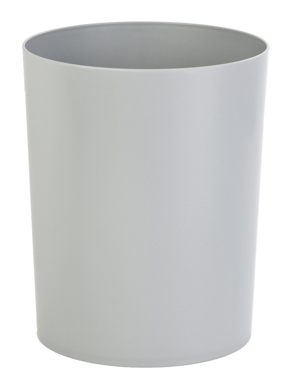 Runder feuerfester Papierkorb & Abfallsammler aus Kunststoff | 13 Liter, HxØ 29,5x23,5cm | Grau