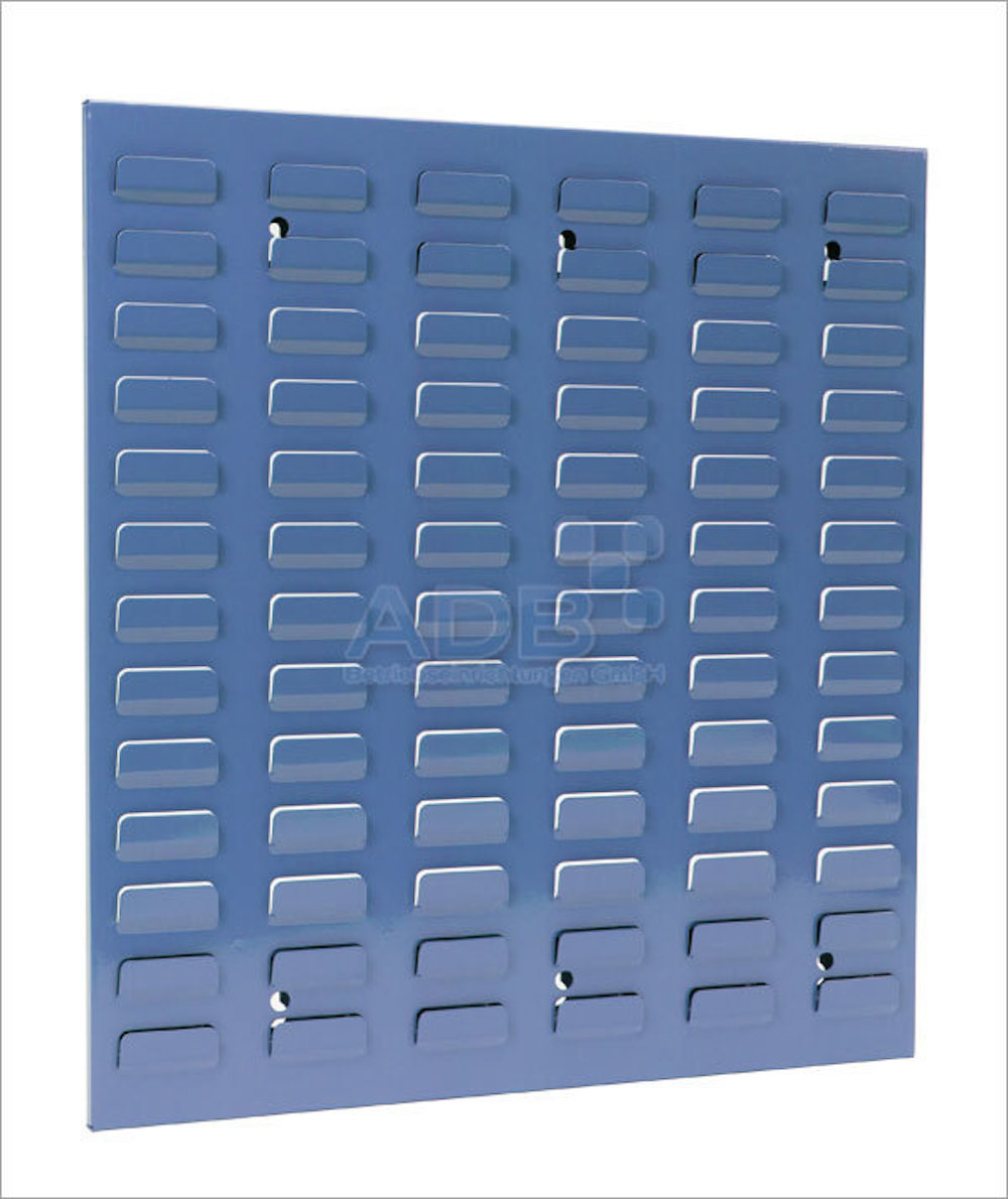 Orthogonale Schlitzplatte | HxB 49,3x45,6cm | Lichtblau