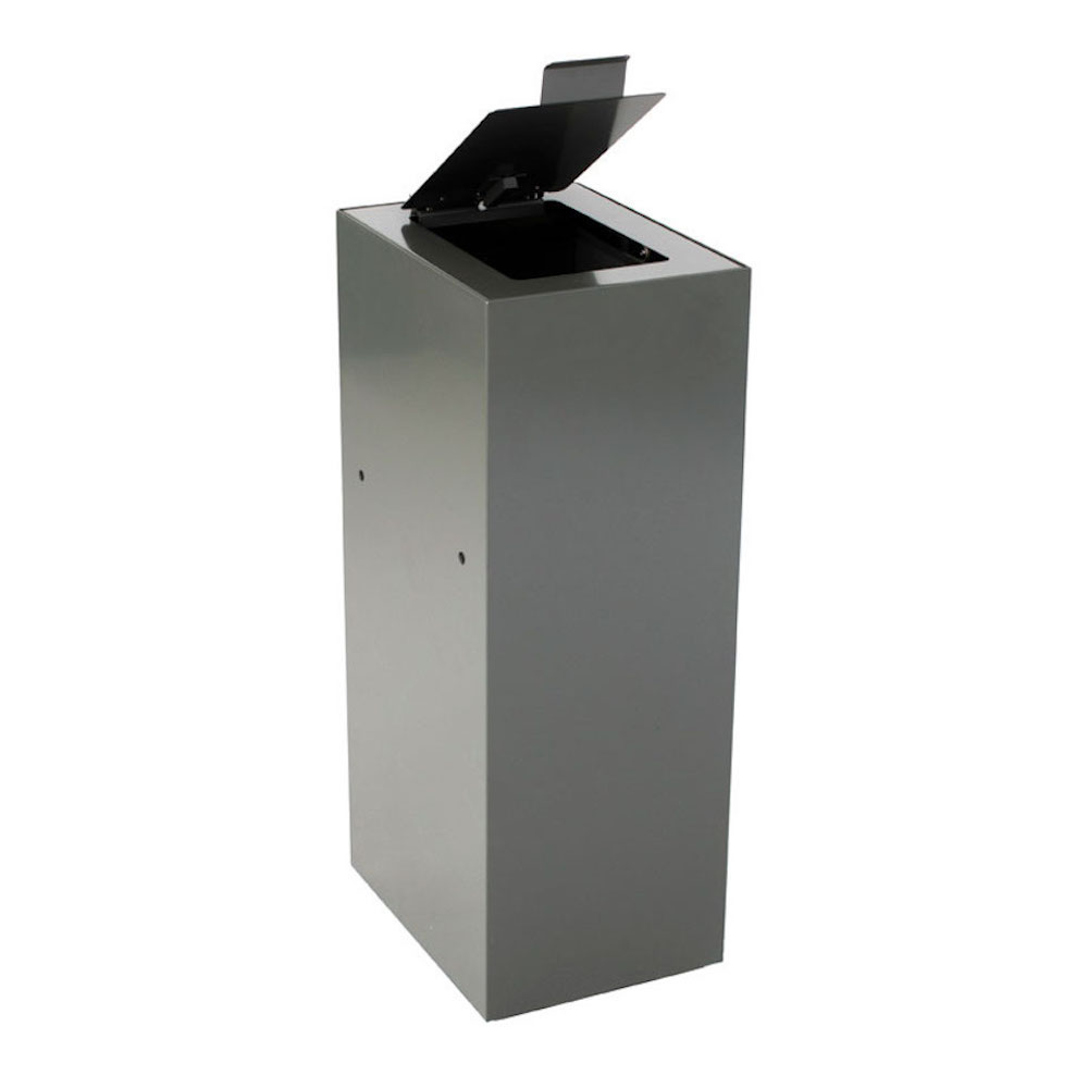 Klappendeckel für modulare Abfalltrennanlage mit 60 Liter | HxBxT 4,2x25,5x33cm | Anthrazit