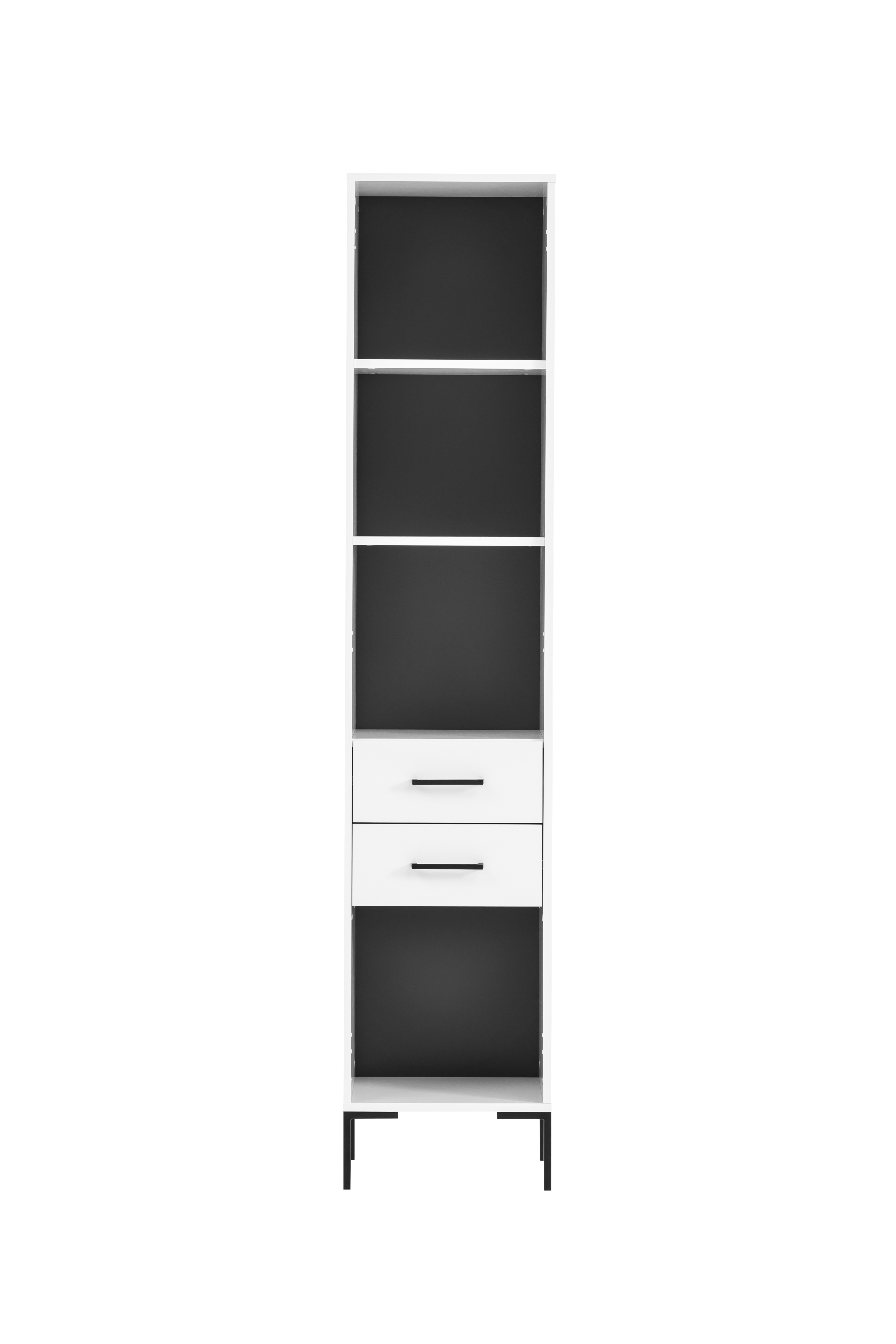 Möbelpartner Hochschrank Panda | HxBxT 195x40x40 cm | Weiß
