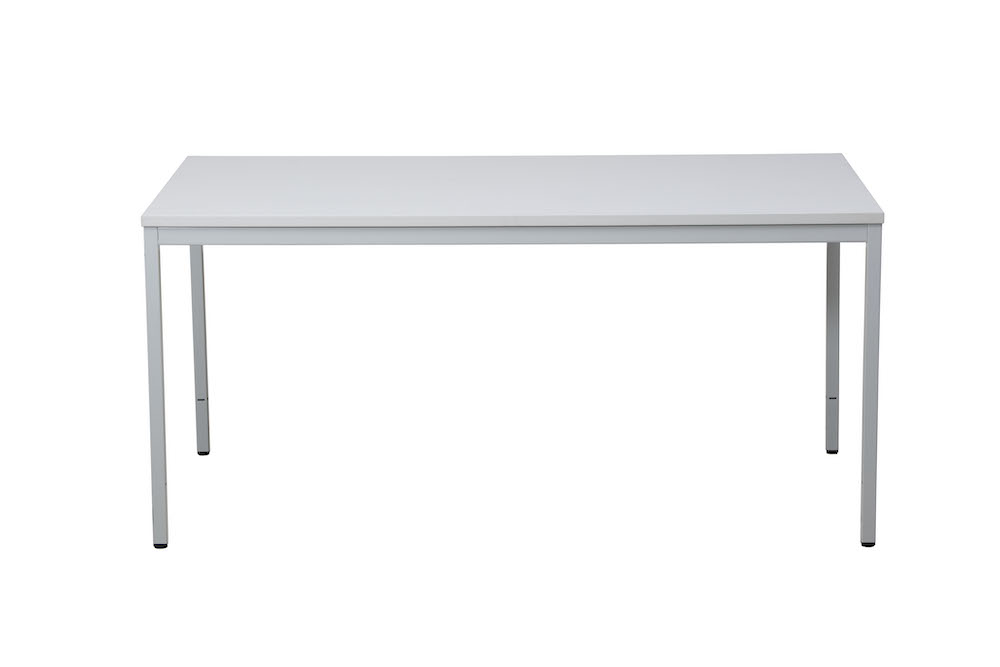 Schreibtisch Bear | HxBxT 75x160x80 cm | Grau | Rechteckig | Quadratfüße | Lackiert