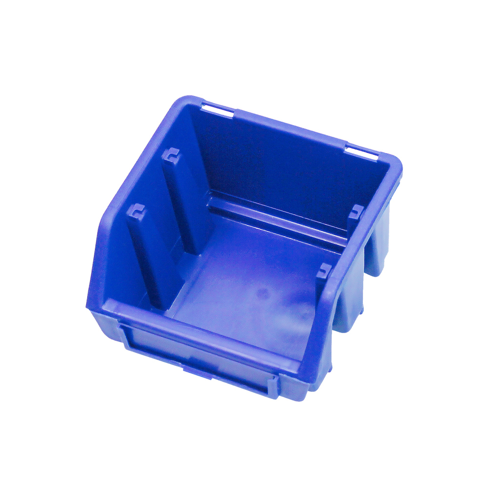 Sichtlagerbox 1 | HxBxT 7,5x11,6x11,2cm | Polypropylen | Blau