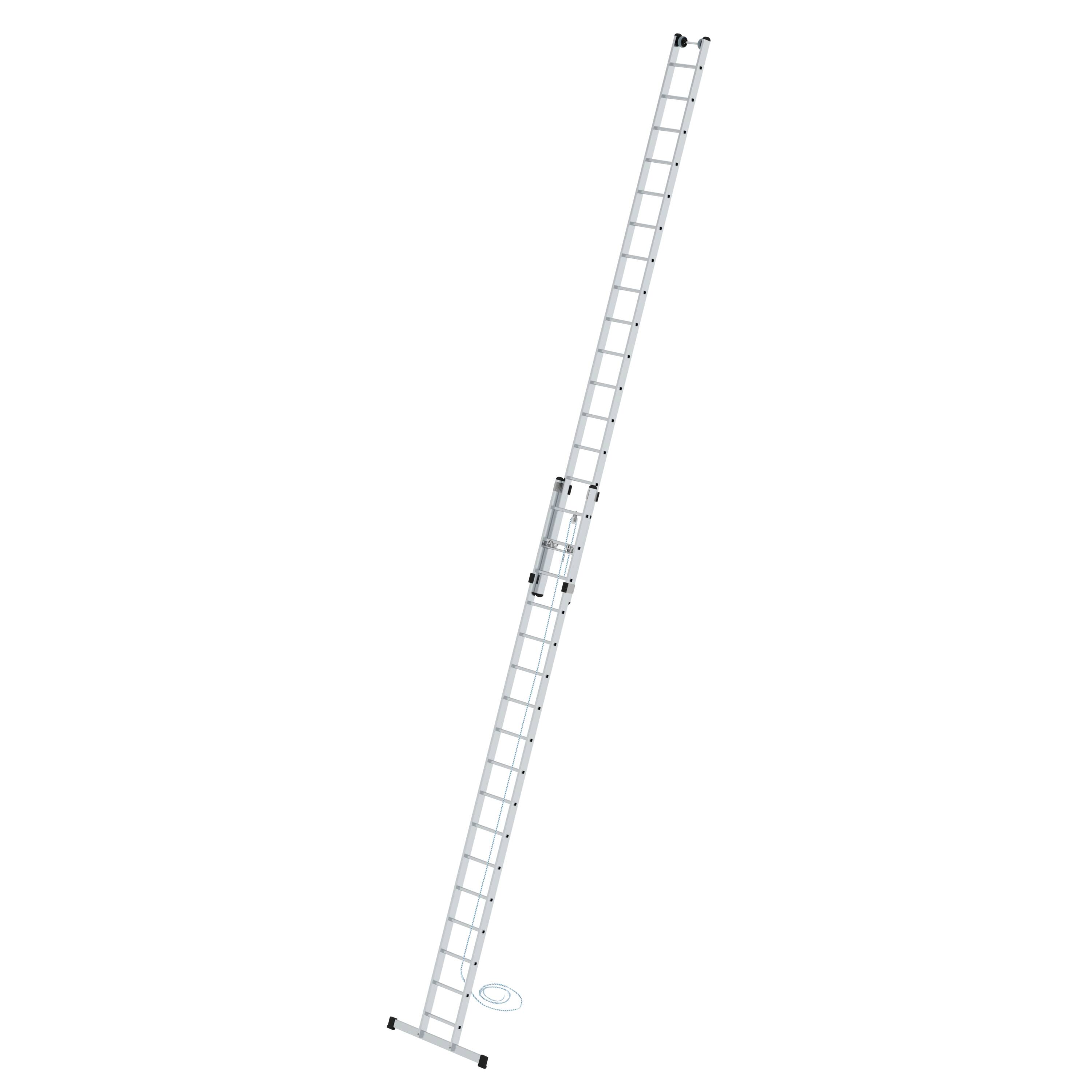 Sprossen-Seilzugleiter mit Standard-Traverse 2x17 Sprossen