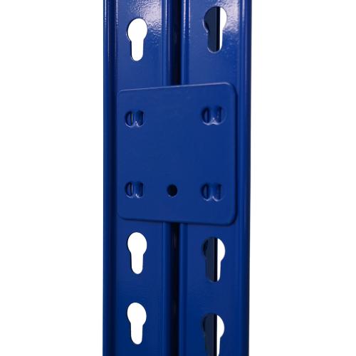 Regalverbinder für das Schwerlastregal BISON | Stecksystem | 2 Stück | Blau