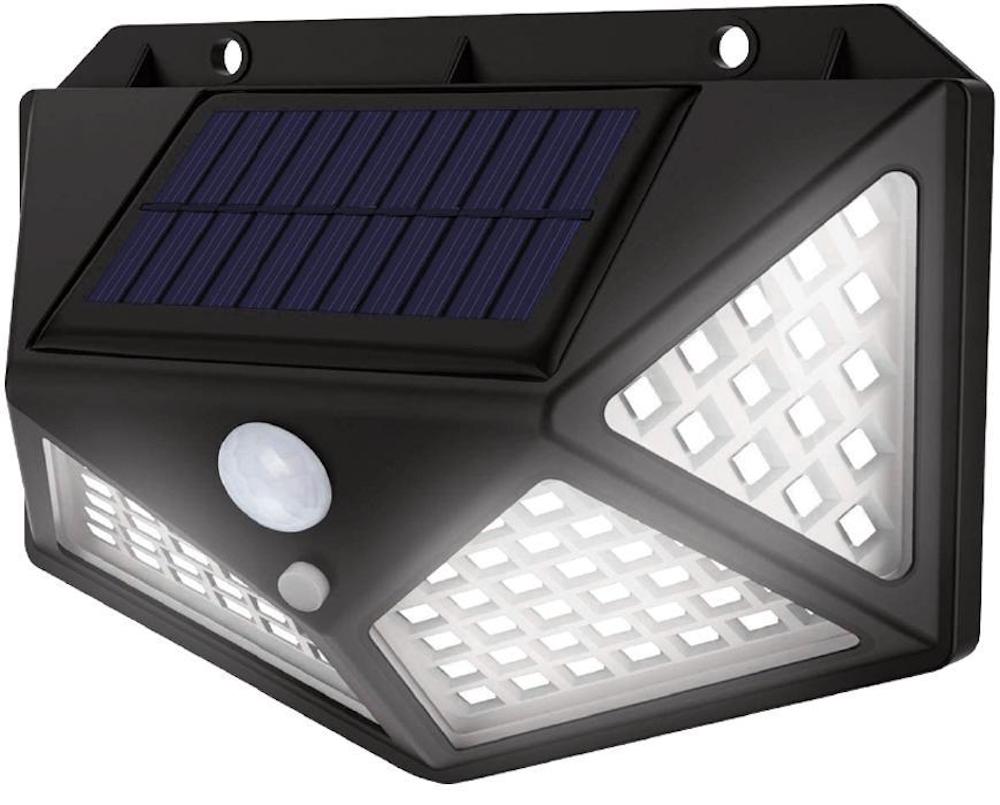 SuperSparSet 2x DUBAI Solarlampe mit automatischer Einschaltfunktion | HxBxT 9,5x5x13cm | LEDs | Automatisches Schalten | 5m Bewegungssensor | 120° Winkel | Gartenlampe, Rattanlampe