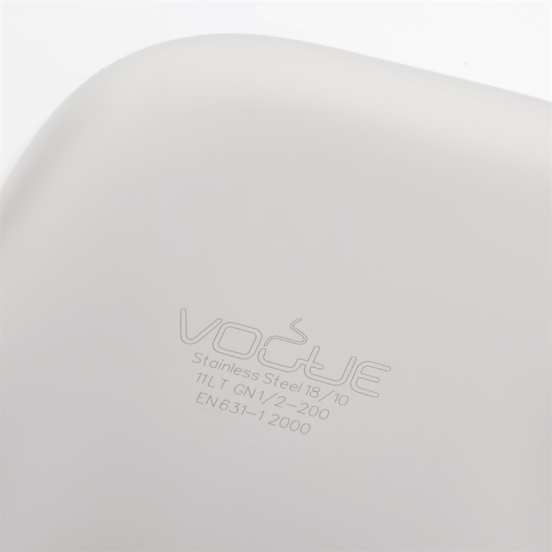 Vogue Strapazierfähiger GN-Behälter 1/2 Edelstahl 200mm