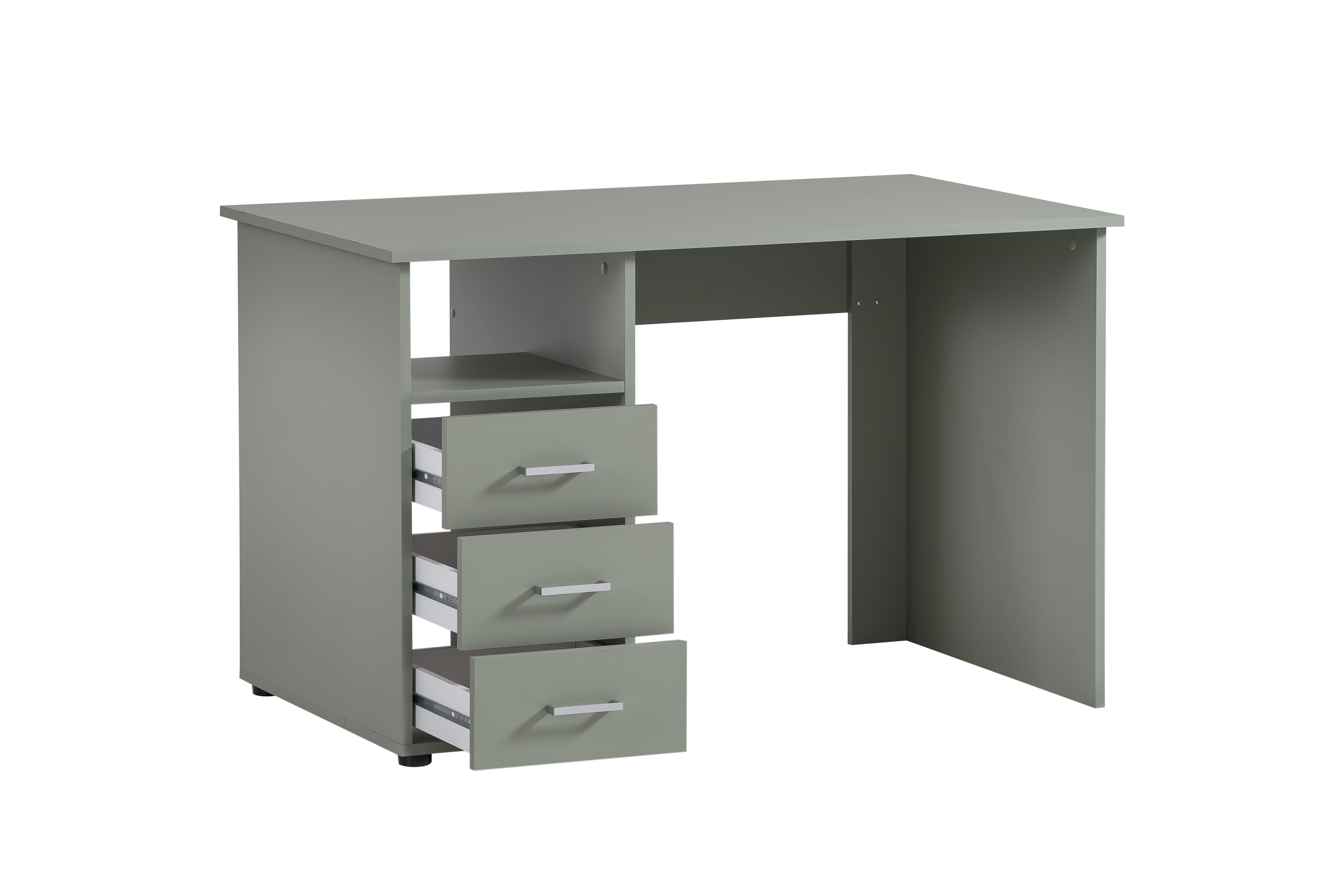 Möbelpartner Schreibtisch Fox | Small | HxBxT 74x116x70cm | 3 Schubladen | Pistazie