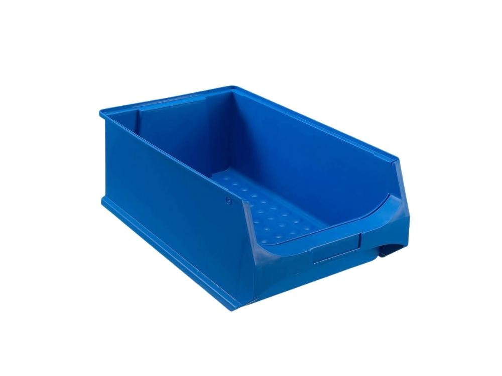 Blaue Sichtlagerbox 5.0 | HxBxT 20x30x50cm | 21,8 Liter | Sichtlagerbehälter, Sichtlagerkasten, Sichtlagerkastensortiment, Sortierbehälter