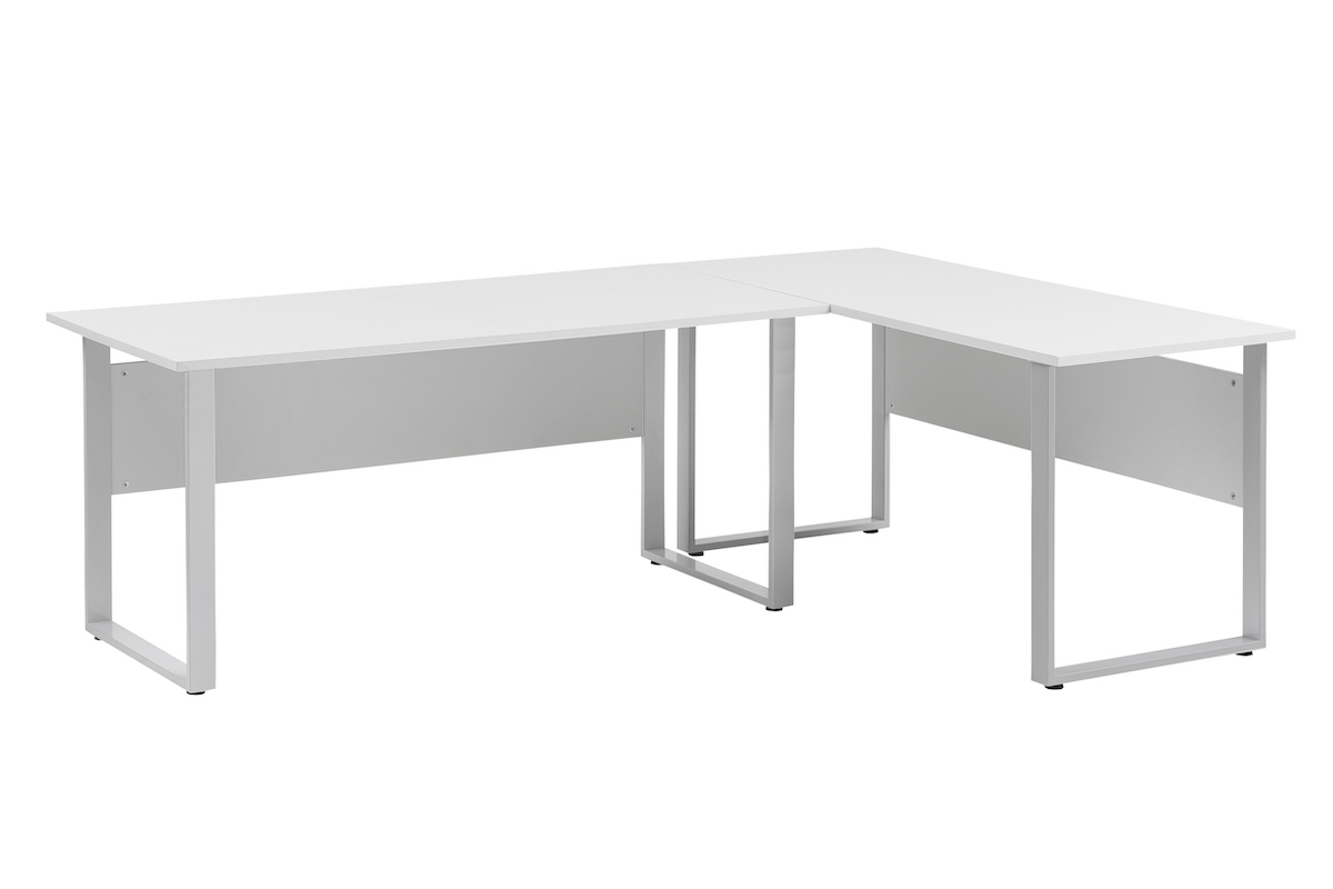 Möbelpartner Set 2x Schreibtisch Hippo | Lichtgrau