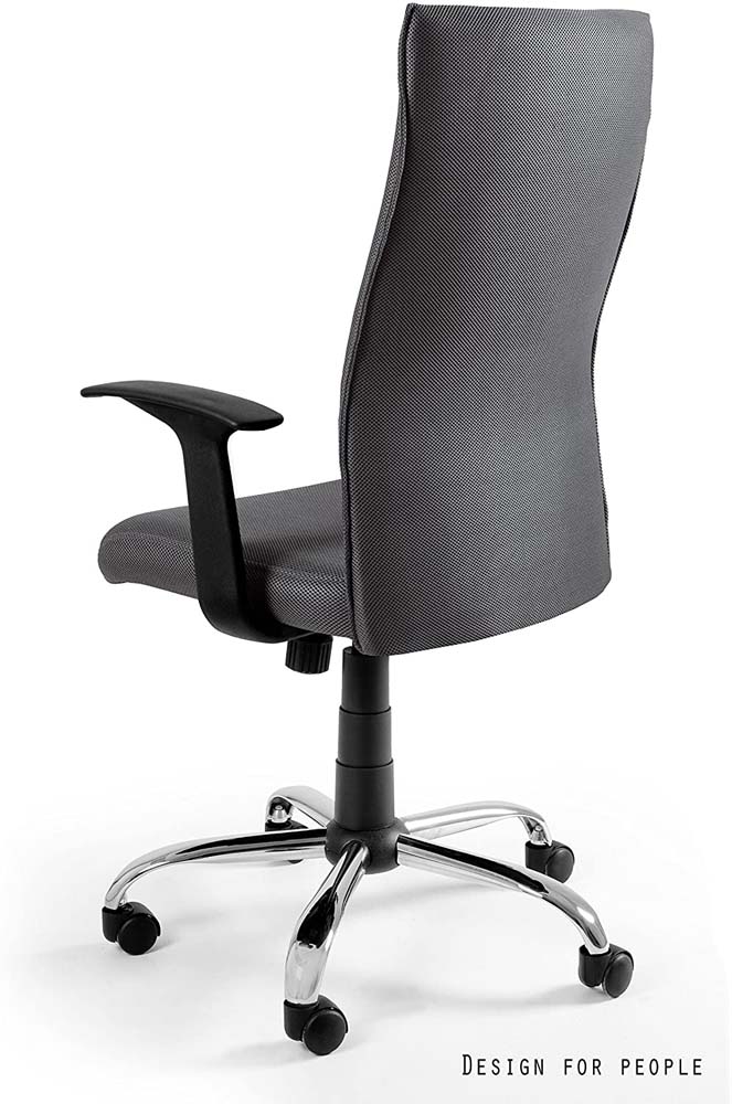 Bürodrehstuhl | Berlin | HxBxT 103-111x52x50cm | Rückenlehne & Sitzpolsterung aus Nylongewebe | Traglast 130kg | Grau
