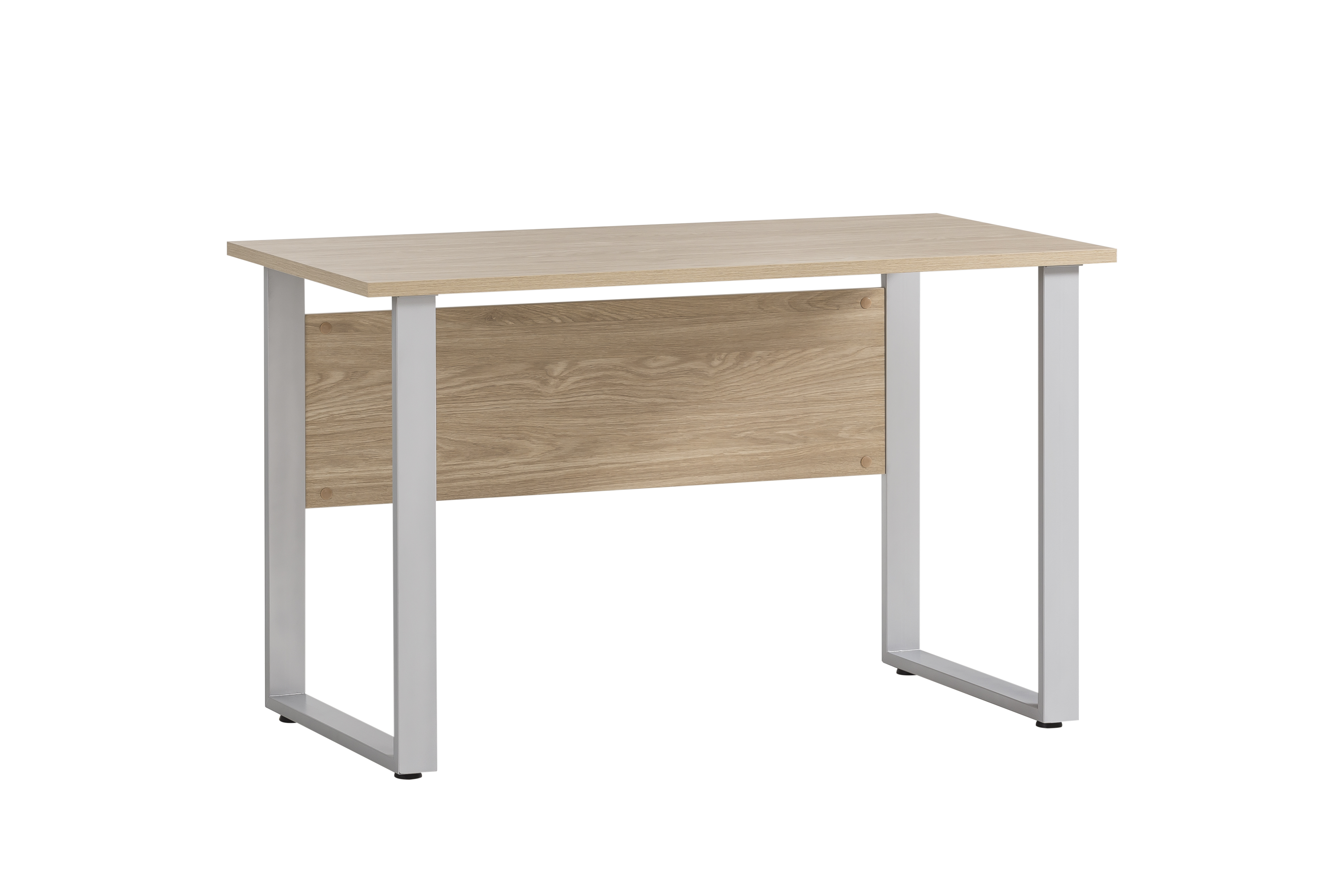 Möbelpartner Schreibtisch Swan | HxBxT 74x120x65cm | Eiche/Weiß