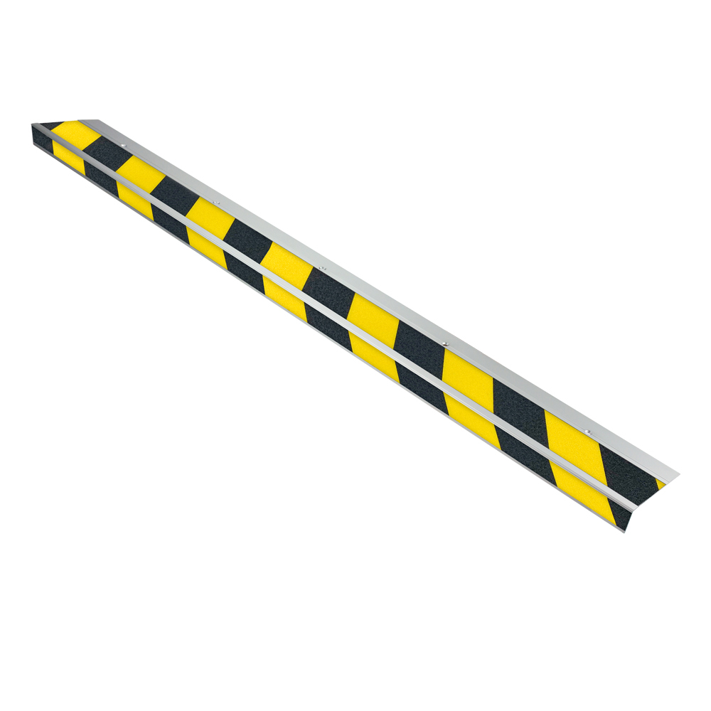 Antirutsch-Treppenkantenprofil für den Innenbereich | General Line | Rutschklasse R10 Soft | Trittfläche 90cm, HxBxT 3,3x60x9cm | Gelb/Schwarz
