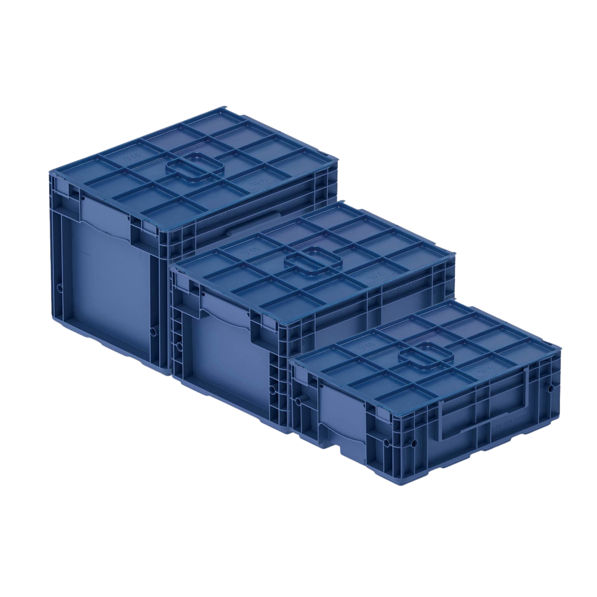 Auflagedeckel für VDA KLT Kleinladungsträger mit Verbundboden | BxT 30x40cm | Abdeckung, Deckel, Plombierbar, KLT, Transportbox, Transportbehälter, Stapelbehälter