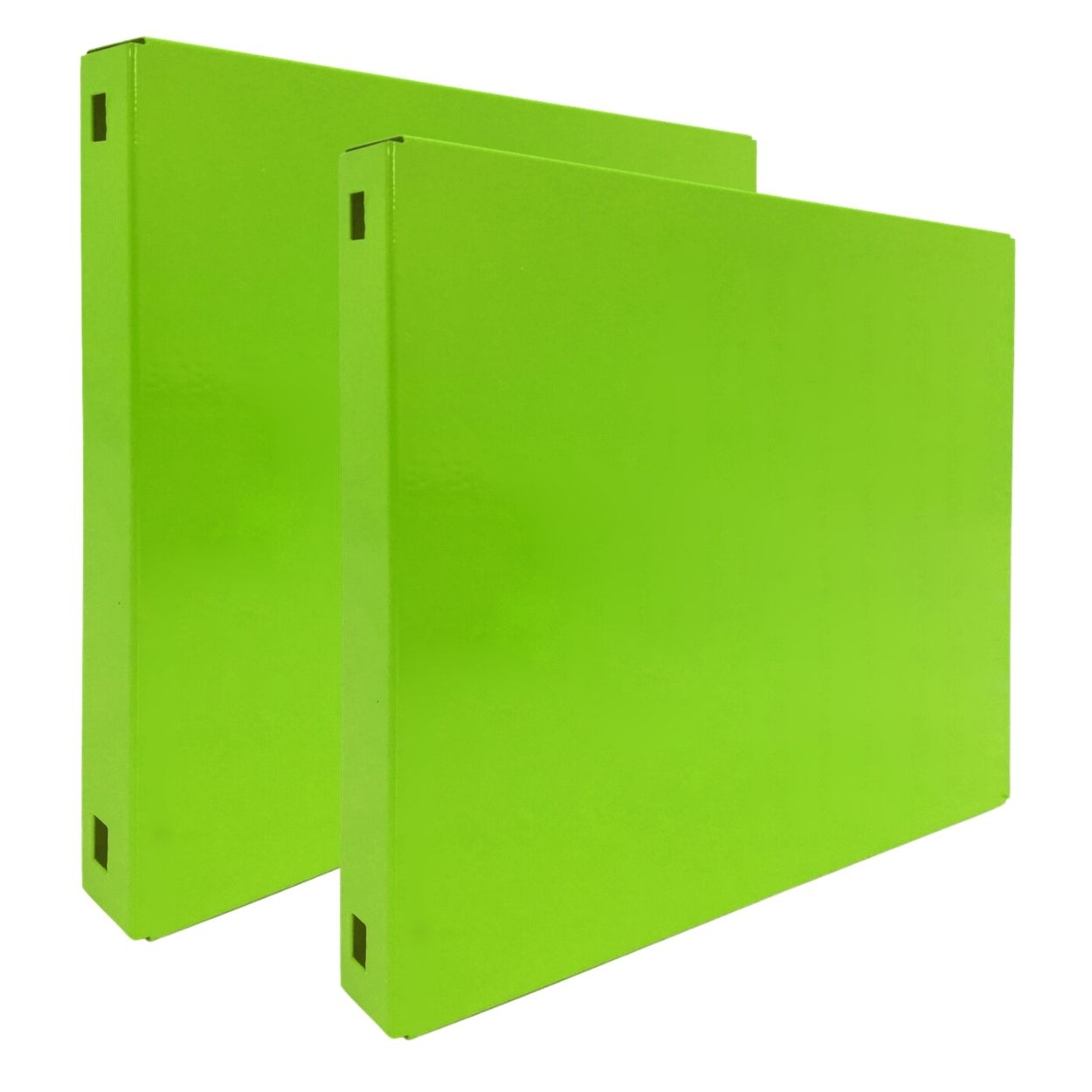 Doppelpack 2x Memoboard aus Stahl geschlossen | HxBxT 30x30x3,5cm | Grün | Wandtafel Trägersystem