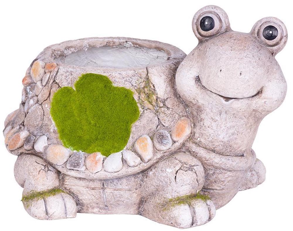 PROREGAL Blumentopf, Schildkröte, Dekoration, Keramik 38x29,5x25cm