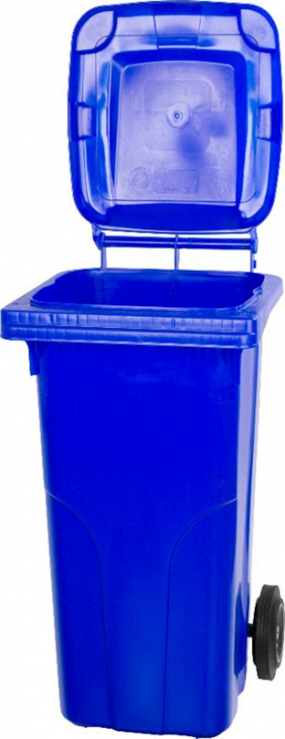 PROREGAL 2-Rad-Mülltonne MGB | HDPE-Kunststoff | HxBxT 94,5x48x54cm | 120 Liter | Blau