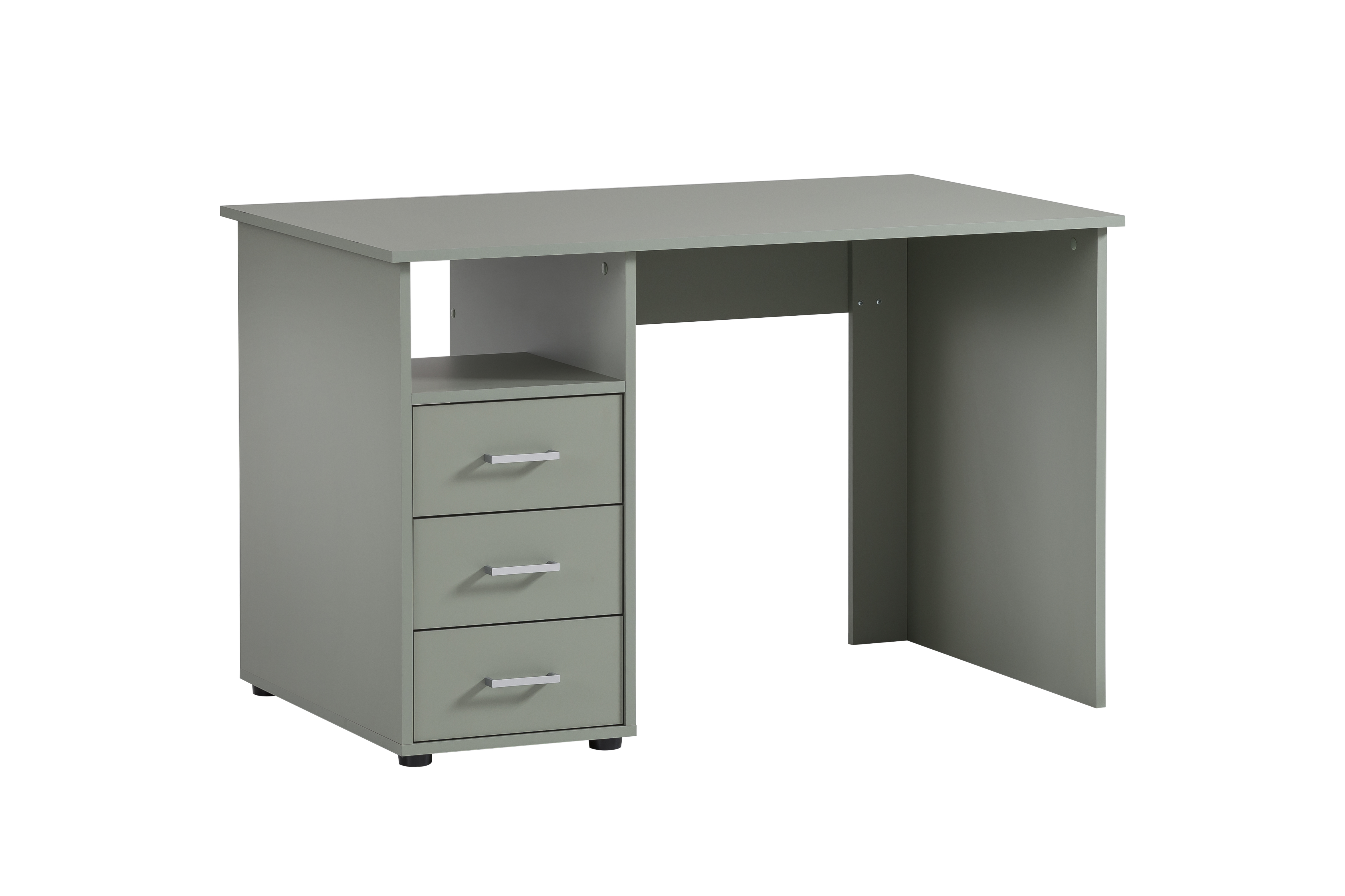 Möbelpartner Schreibtisch Fox | Small | HxBxT 74x116x70cm | 3 Schubladen | Pistazie